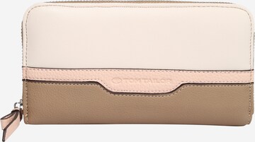 TOM TAILOR Wallet in Beige: front