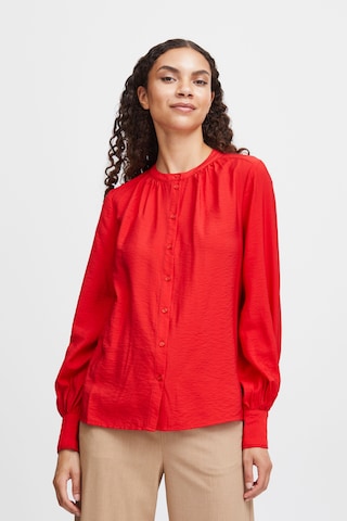b.young Blouse 'Ilano' in Rood: voorkant