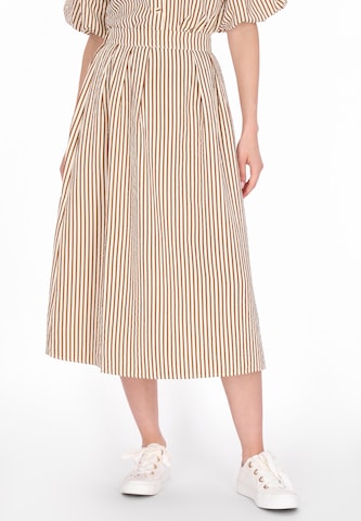 usha BLUE LABEL - Falda 'Casual' en marrón: frente