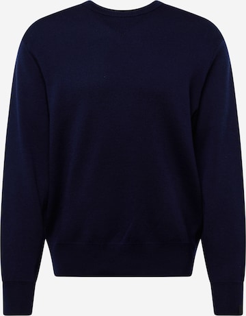 rag & bone Trui 'YORK' in Blauw: voorkant