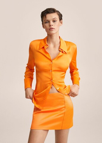MANGO Spódnica w kolorze pomarańczowy: przód