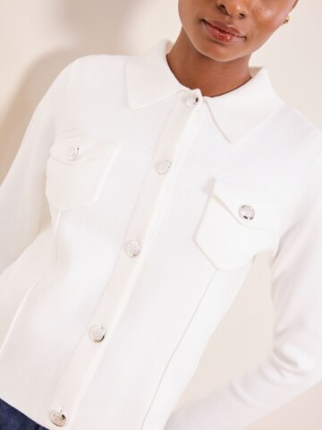 Lipsy Knit Cardigan in White