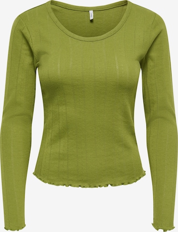 T-shirt 'ONLTENNA' ONLY en vert : devant