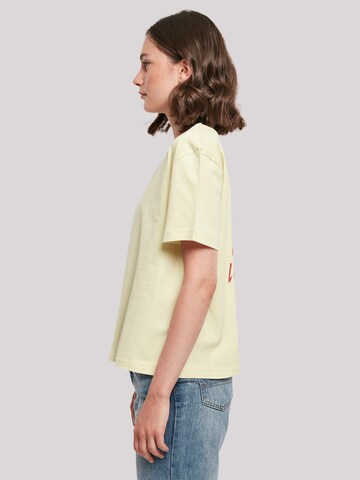 T-shirt 'Mount Fuji' F4NT4STIC en jaune