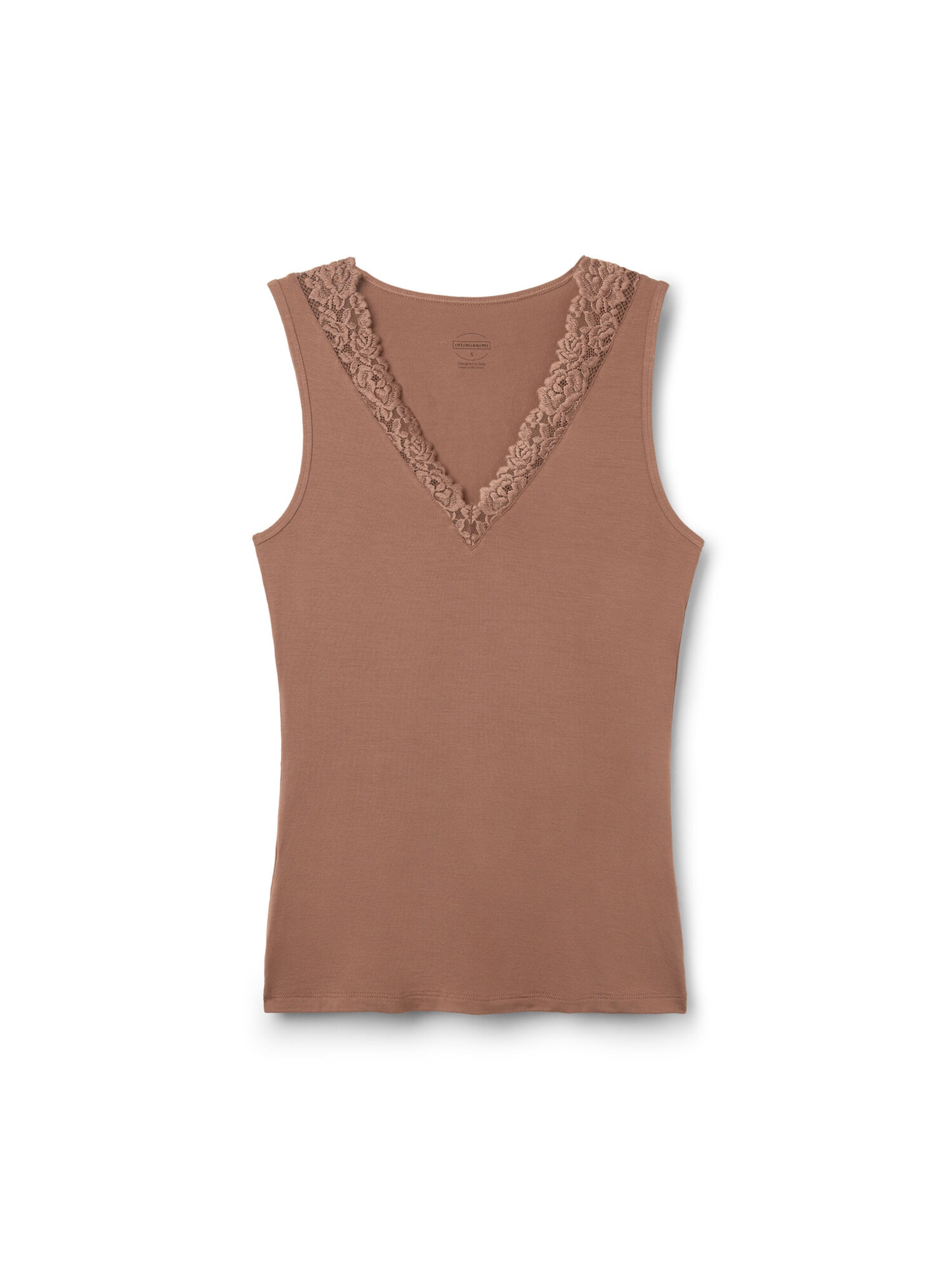INTIMISSIMI Top 'Pretty Flowers' in Brown: front