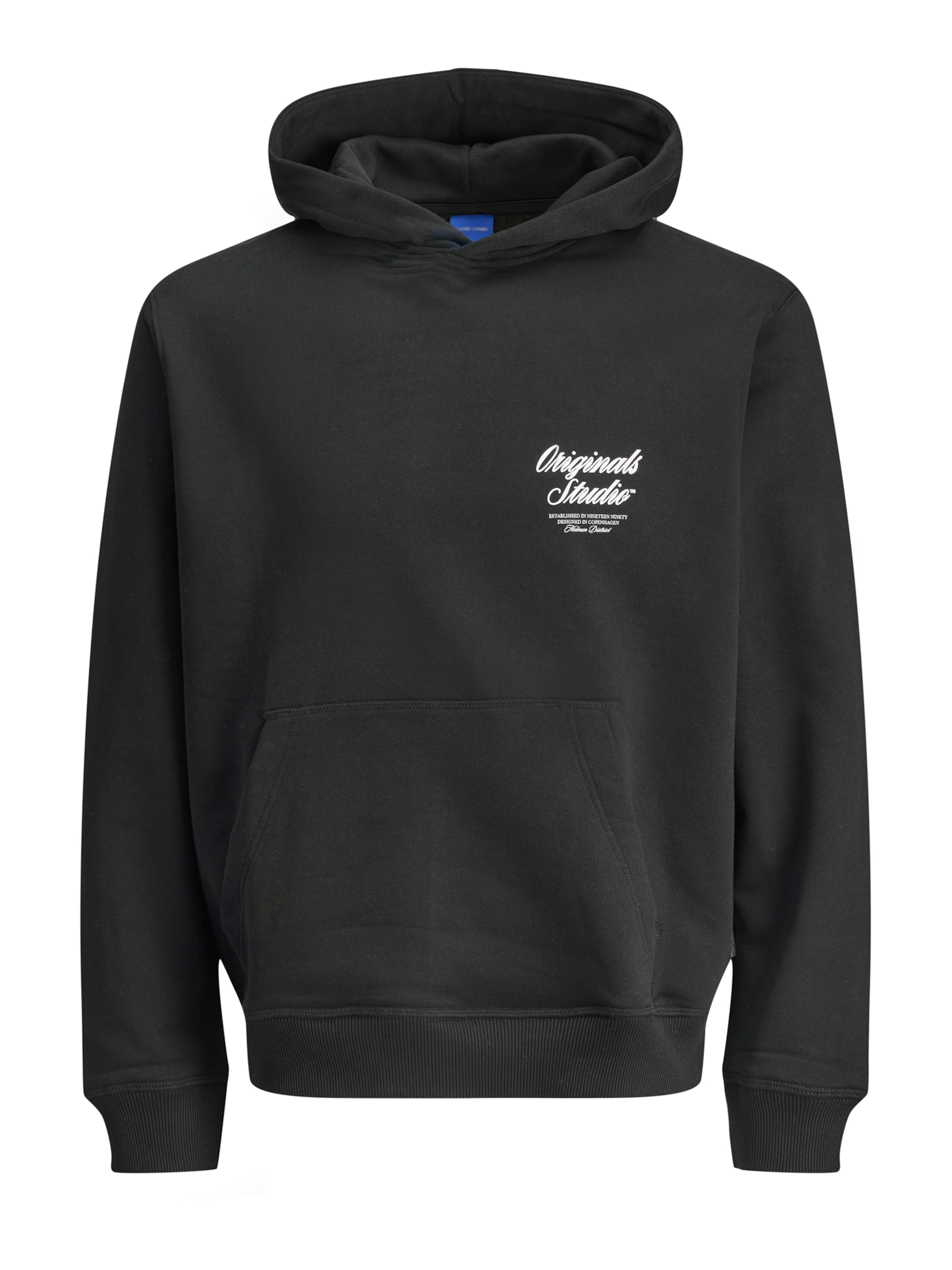 JACK & JONES Μπλούζα φούτερ 'JORNorrebro' σε μαύρο: μπροστά