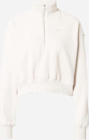 Nike Sportswear Sweatshirt in Beige: voorkant