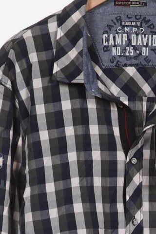 CAMP DAVID Button Up Shirt in 6XL in Blue