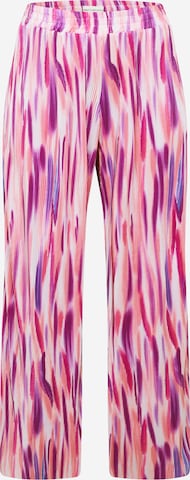 ONLY Carmakoma Zvonové kalhoty Kalhoty 'LISSETA' – pink: přední strana