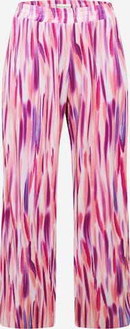 ONLY Carmakoma Wide leg Pants 'LISSETA' in Pink: front