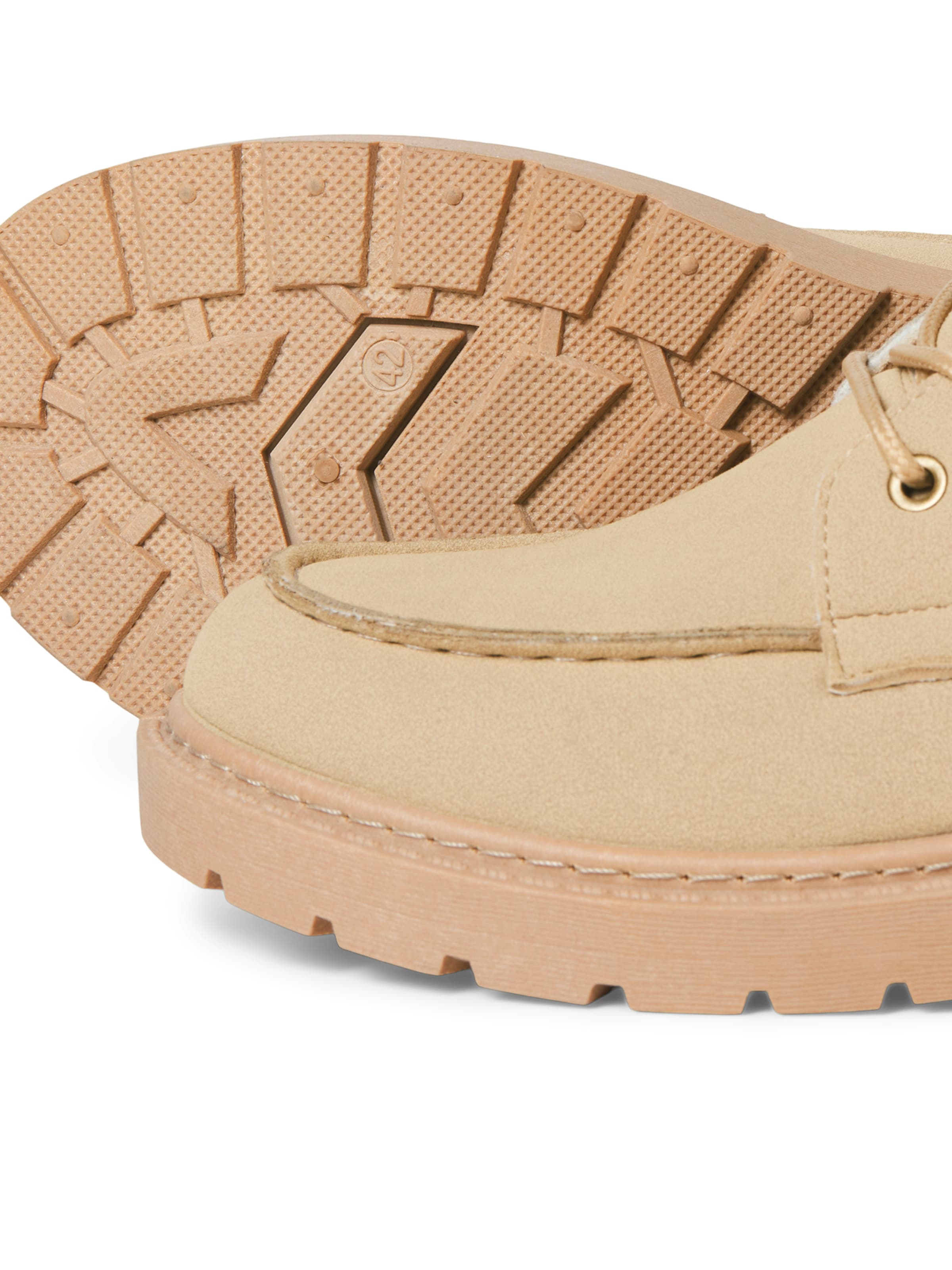 JACK & JONES - Botas con cordones en marrón