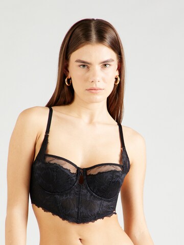 Bustier Soutien-gorge Dorina en noir : devant