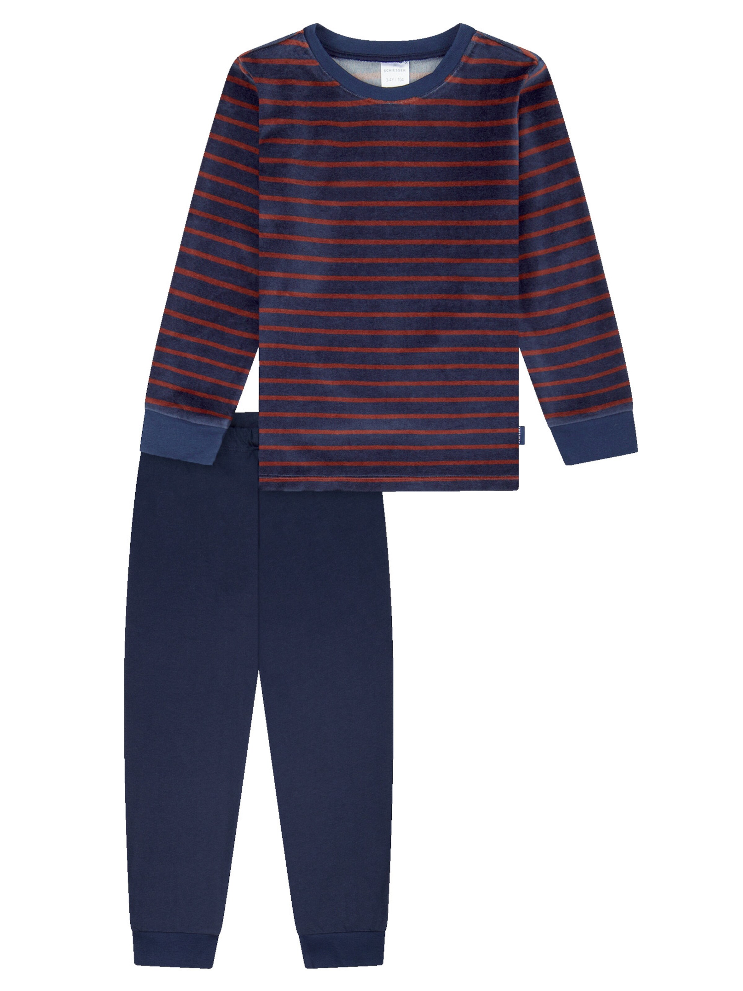 SCHIESSER Pajamas ' Boys World ' in Blue: front