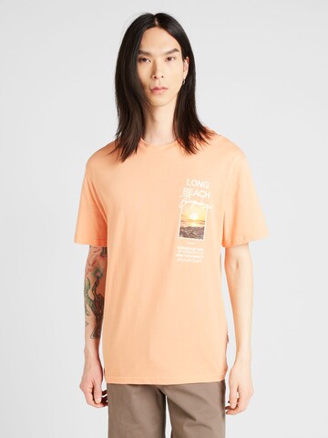 T-Shirt 'ARUBA' JACK & JONES en orange : devant