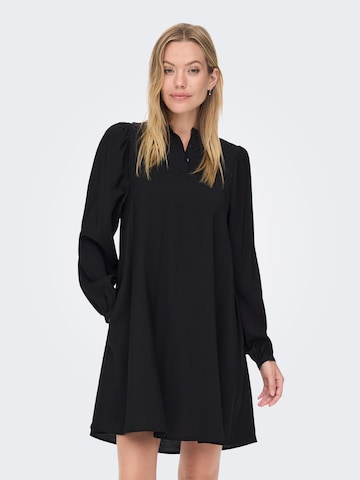 Robe-chemise 'Sandy' ONLY en noir : devant