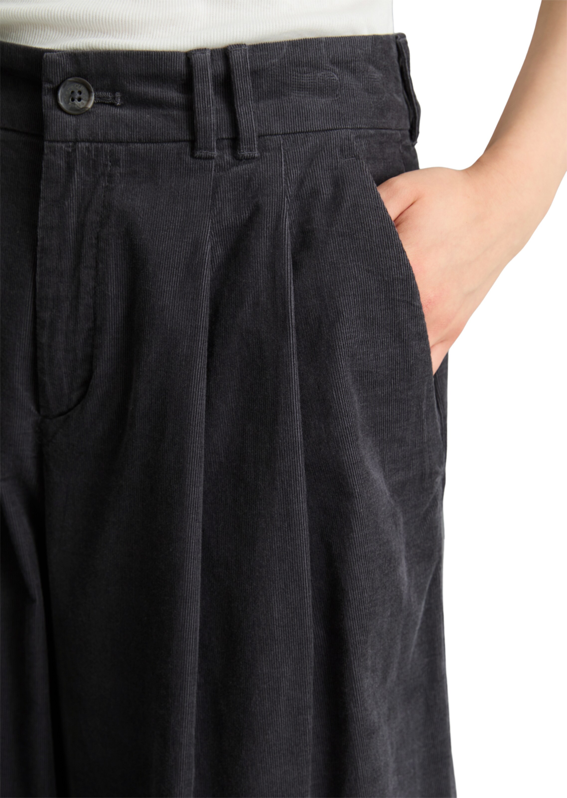 Marc O'Polo DENIM Loosefit Broek in Grijs