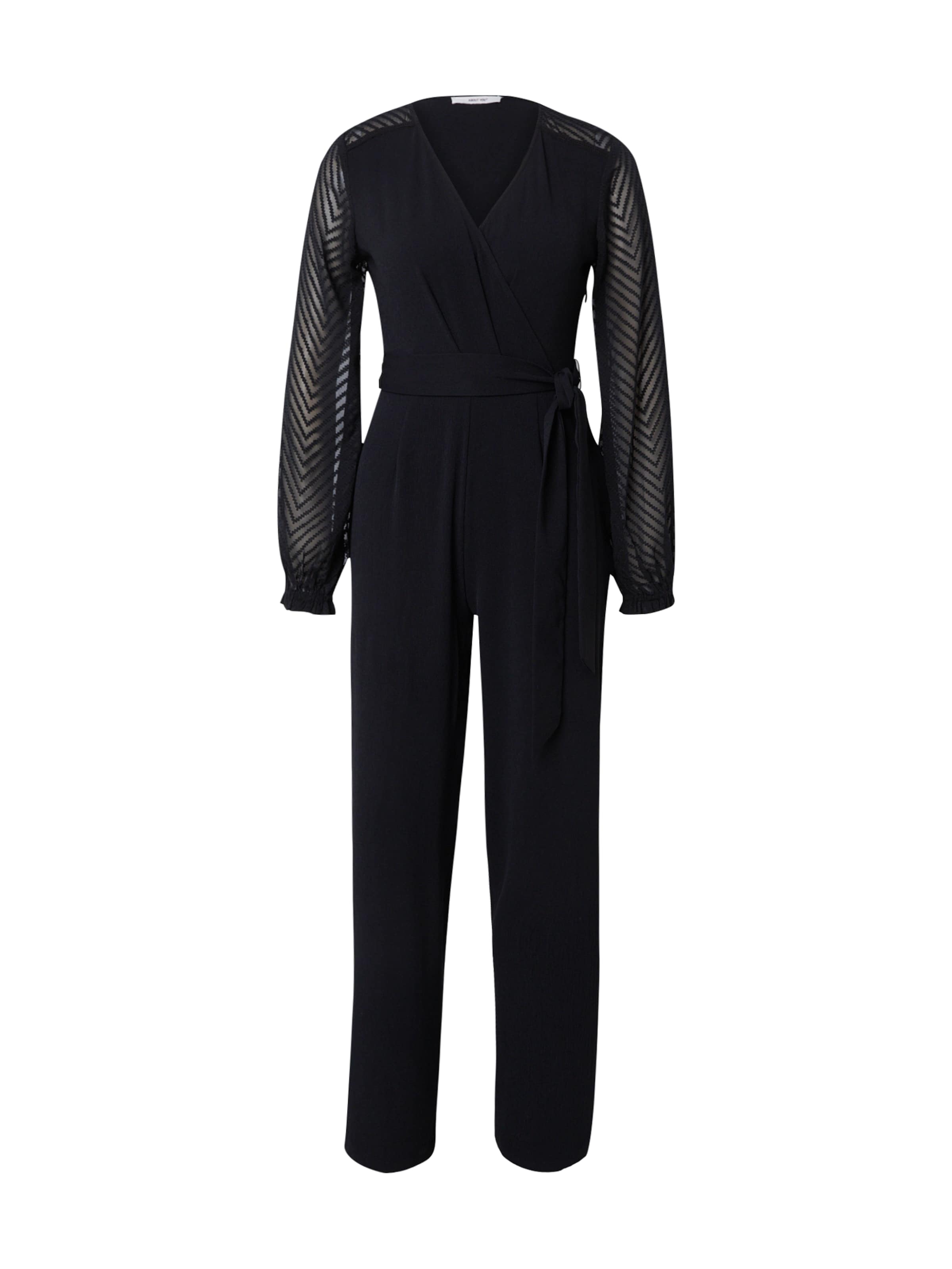 ABOUT YOU Overal 'Willow' – černá: přední strana