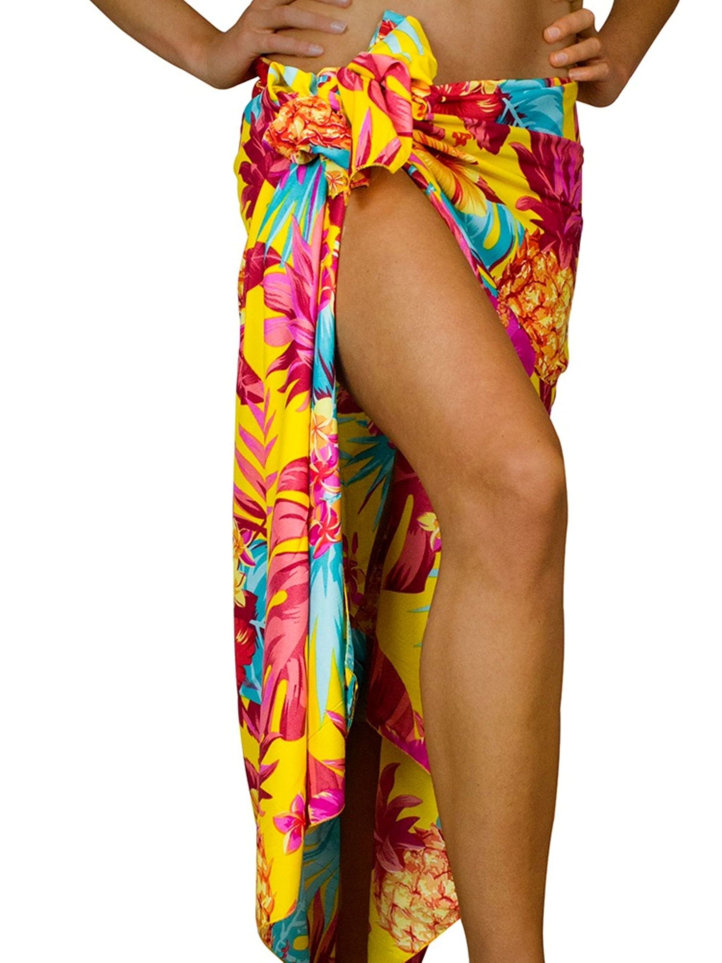 King Kameha Scarf 'Pineapple' in Yellow