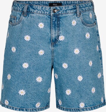 Zizzi Regular Shorts 'MILLE' in Blau: predná strana