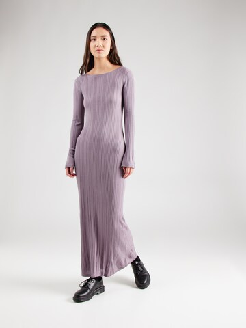 Monki Knit dress in Purple: front