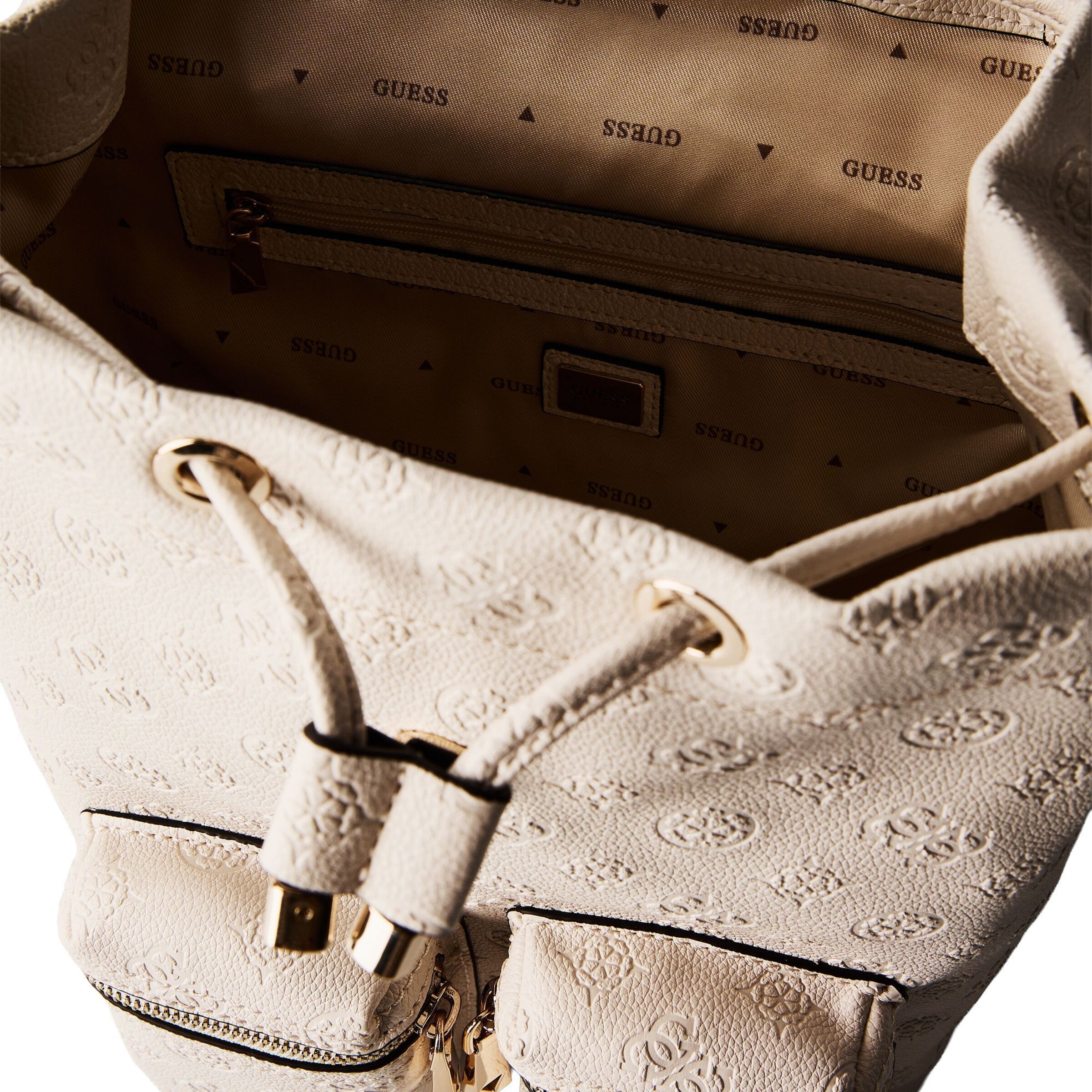 GUESS Backpack 'Manhattan II' in Beige