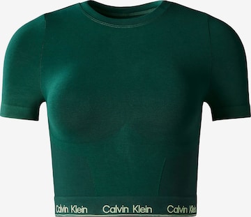 Calvin Klein Pajama shirt in Green: front