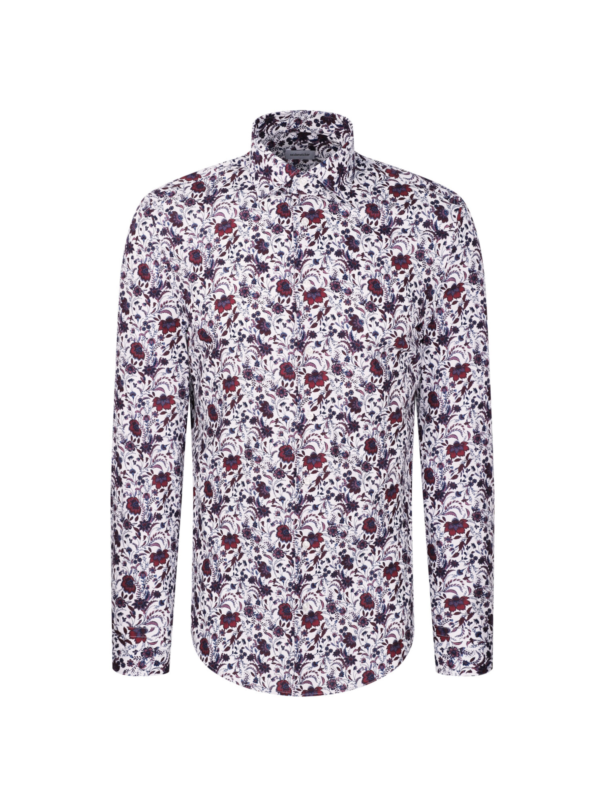 SEIDENSTICKER Slim Fit Hemd in Rot