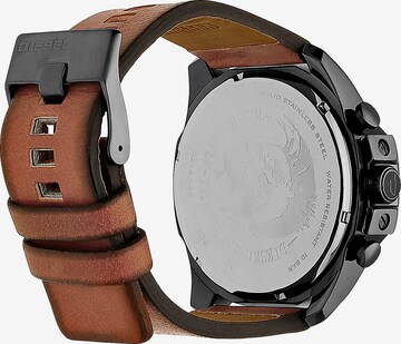 DIESEL Analoog horloge 'Mega Chief' in Bruin