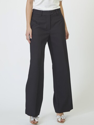 Regular Pantalon ' Vola' co'couture en noir : devant