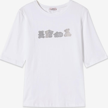 Maglietta di oltre in bianco: frontale