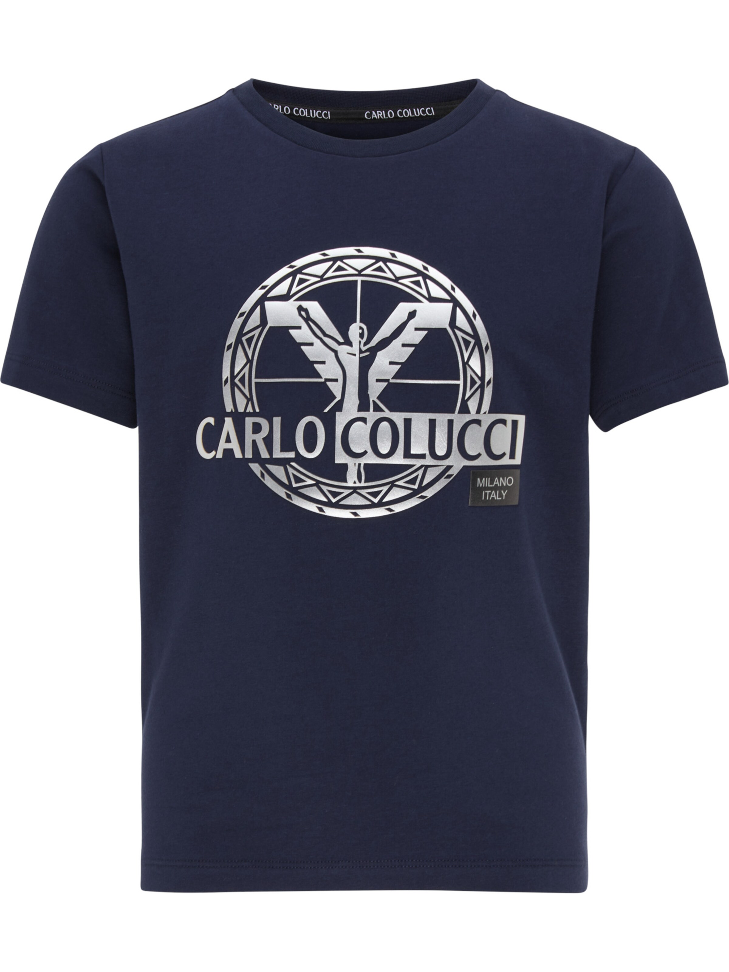 Carlo Colucci Shirt 'Canazza' in Blue: front