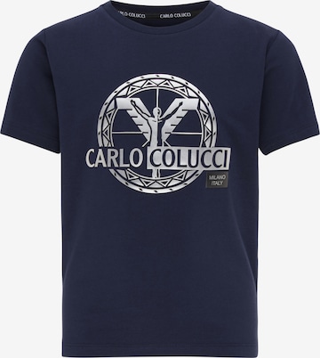 T-Shirt 'Canazza' Carlo Colucci en bleu : devant