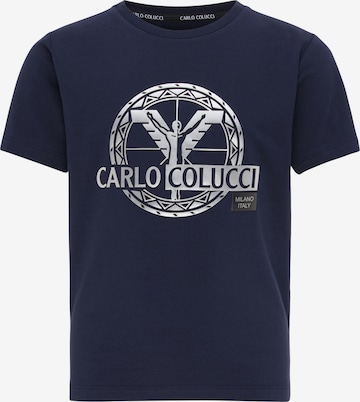 Carlo Colucci Shirt 'Canazza' in Blauw: voorkant