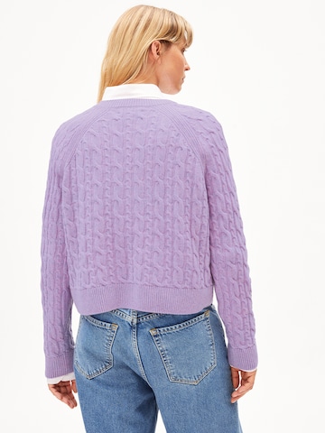 ARMEDANGELS Sweater 'DILIRIAA CABLE' in Purple