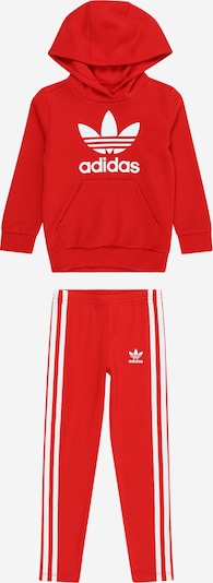 ADIDAS ORIGINALS Jogginganzug in rot / weiß, Produktansicht