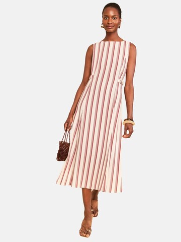 love & roses - Vestido em bege: frente