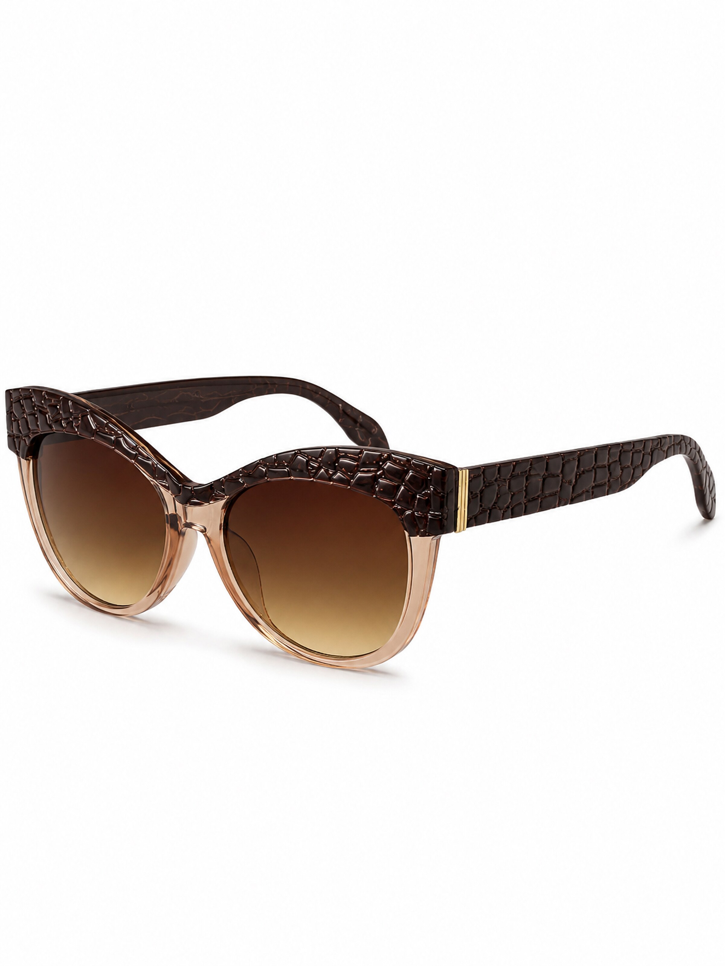 COLLEZIONE ALESSANDRO Sonnenbrille 'Kroko' in Einheitsgröße in braun, Produktansicht