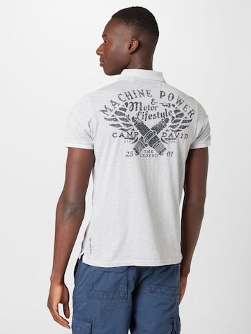 T-Shirt 'Road Rebel' CAMP DAVID en gris