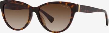 brūns Ralph Lauren Saulesbrilles: no priekšpuses