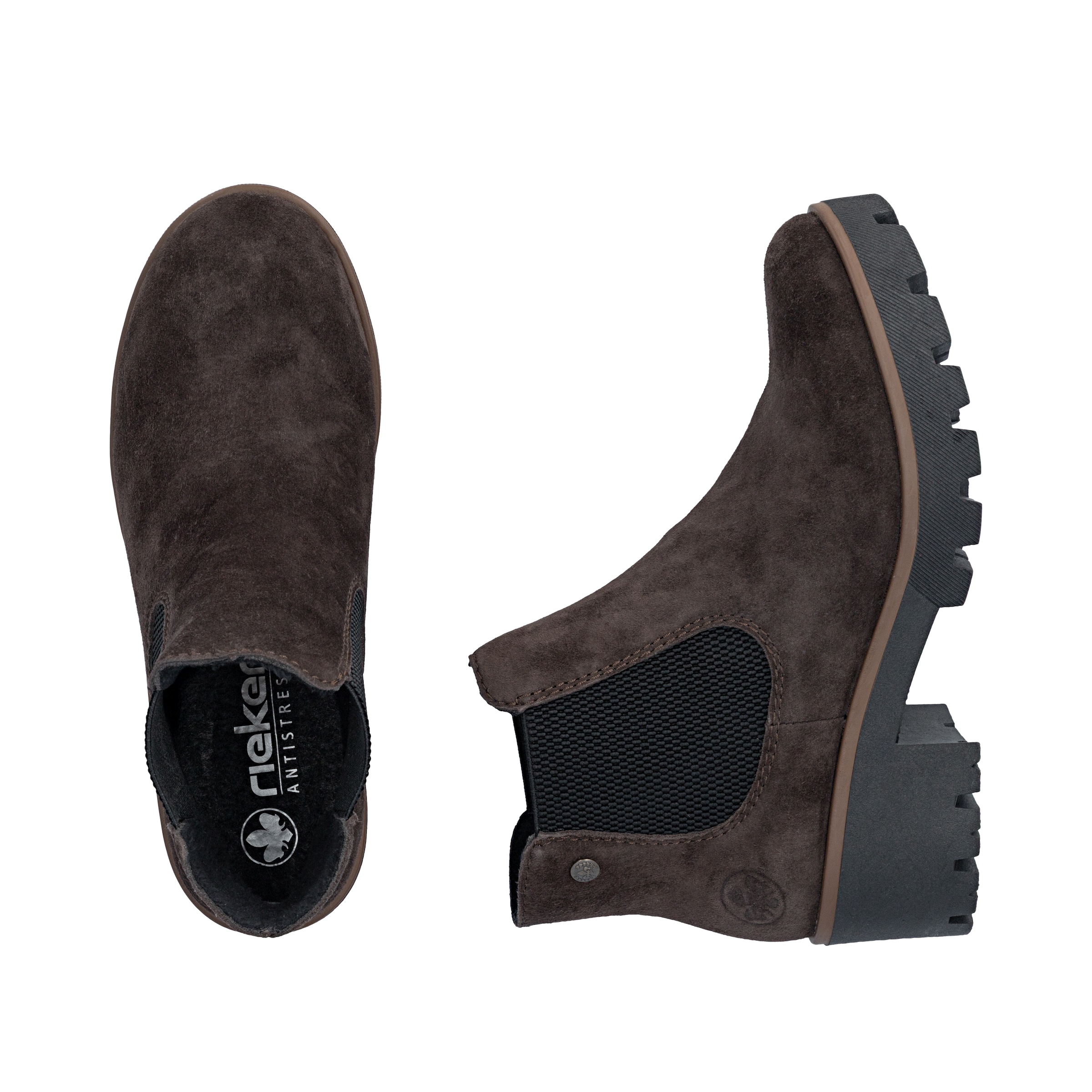 Chelsea Boots Rieker en marron
