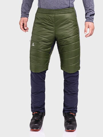 Schöffel Regular Outdoor trousers 'Schlern' in Green: front