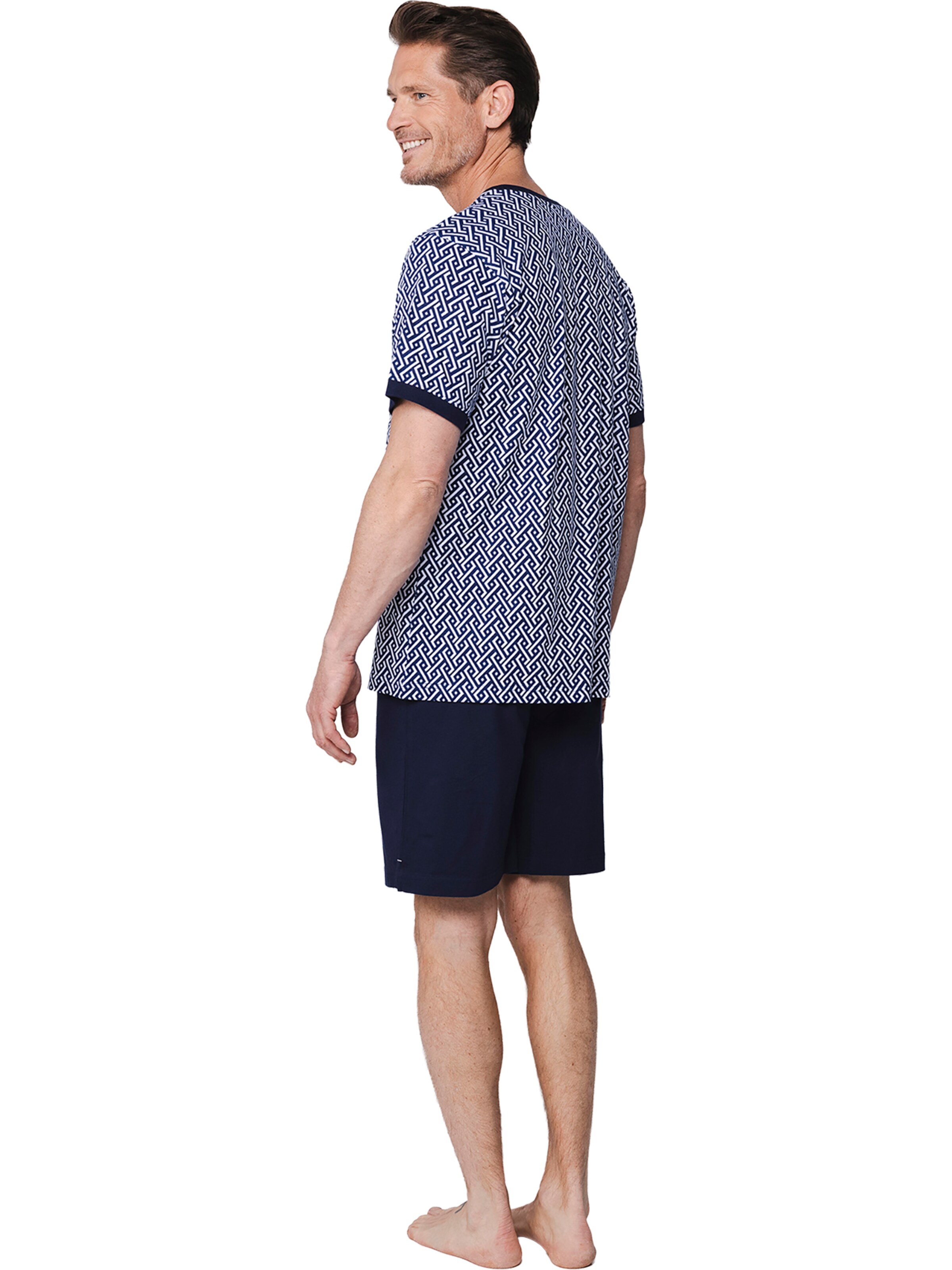 Pastunette Pyjama kort 'Shortama with buttons' in Blauw