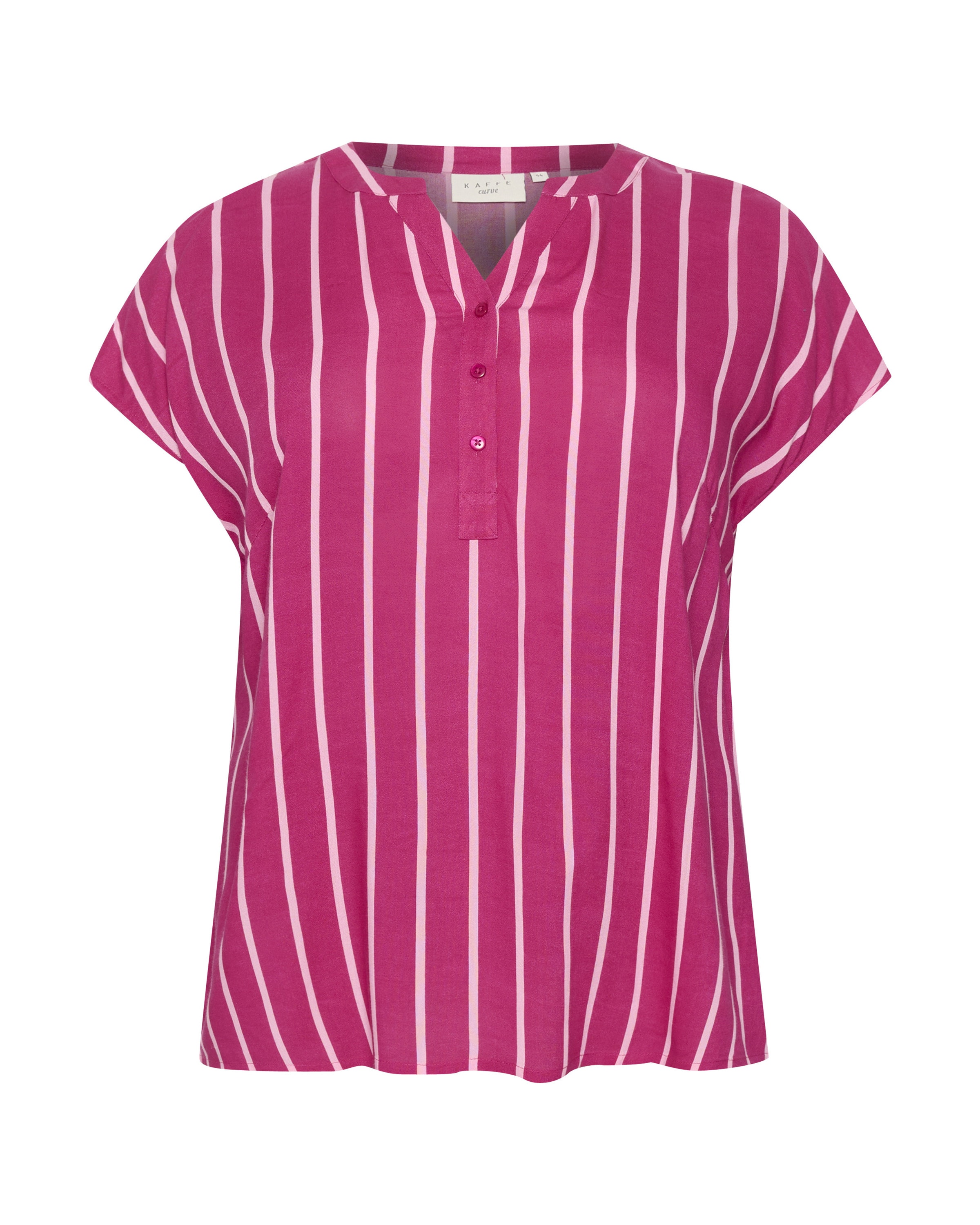 KAFFE CURVE Blúzka 'Sida' - Ružová: predná strana