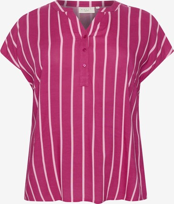 Camicia da donna 'Sida' di KAFFE CURVE in rosa: frontale