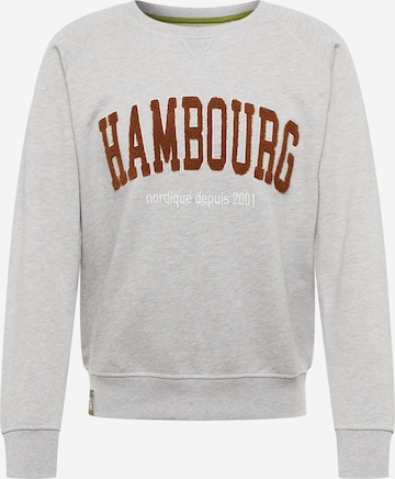 Derbe Sweatshirt 'Hambourg' in Grijs: voorkant