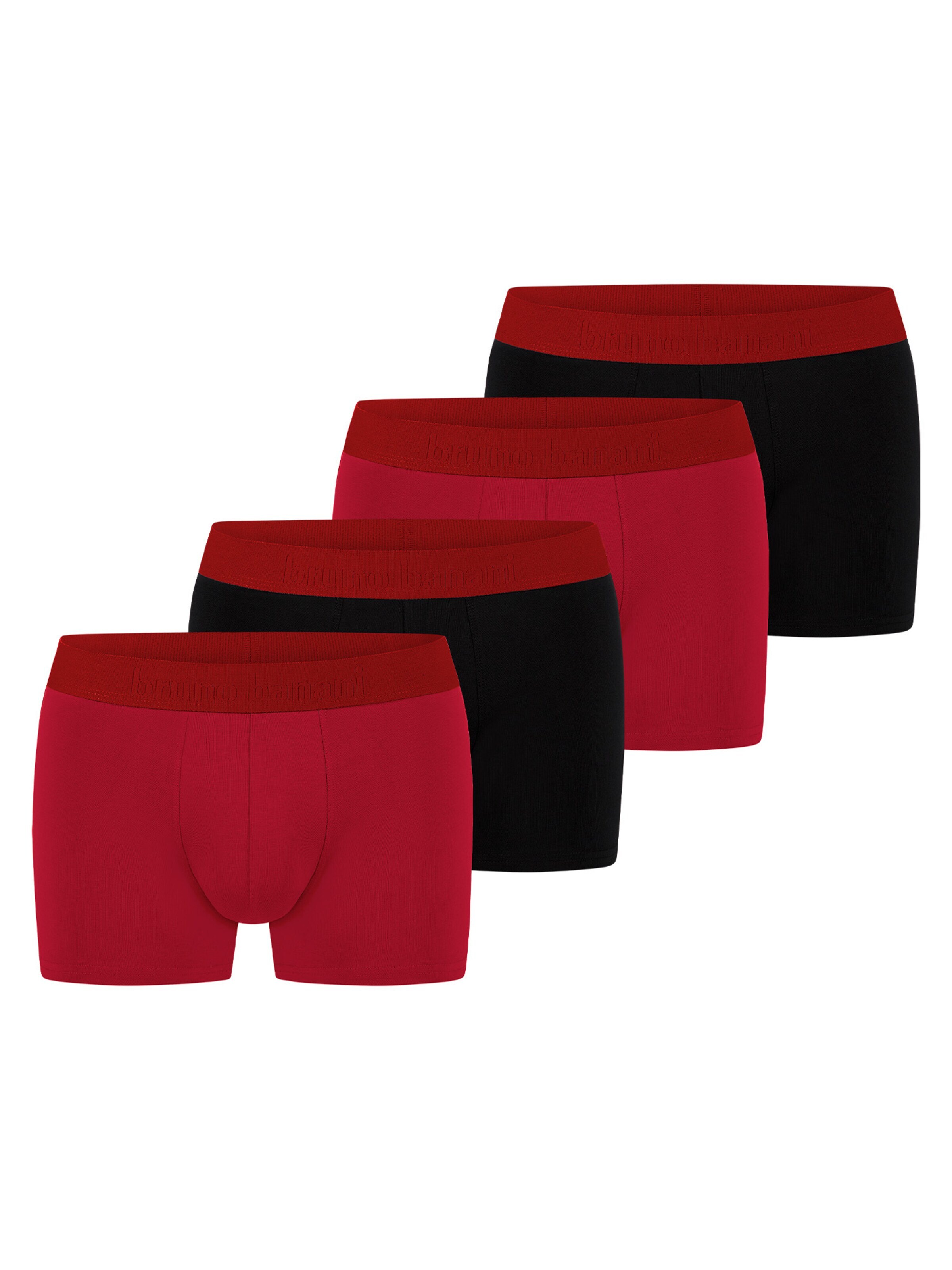 Bruno Banani Boxershorts 'Flowing'‌‌‌‌‌‌‌ in Rot: Vorderseite