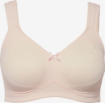 Ulla Popken T-shirt Bra in Pink: front