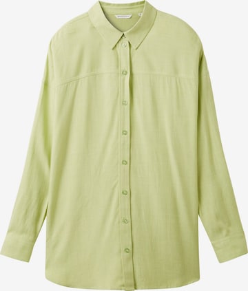 TOM TAILOR DENIM Blouse in Green: front