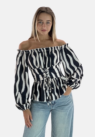 Elara Bluse i sort: forside