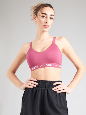 NIKE Бюстье Спортивный бюстгальтер ' INDY' в Лиловый: спереди
